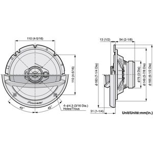 Pioneer TS-A2013I Car Speaker - 3-Way 500 W Pioneer TS-A2013I Car Speaker - 3-Way 500 W