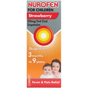 Nurofen for Children Strawberry Oral Suspension - Pain & Fever Relief - 100ml Nurofen for Children Strawberry Oral Suspension - Pain & Fever Relief - 100ml