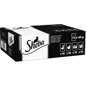 Sheba Poultry Selection in sauce with duck, chicken, poultry and duck+turkey 72x85g Sheba Poultry Selection in sauce with duck, chicken, poultry and duck+turkey 72x85g