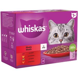 Whiskas Adult Cat Food - Meaty Meals in Jelly - 96 Pack Whiskas Adult Cat Food - Meaty Meals in Jelly - 96 Pack