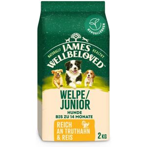 James Wellbeloved Junior 2kg Hypoallergenic Turkey Rice Dog Food - Balanced Growth James Wellbeloved Junior 2kg Hypoallergenic Turkey Rice Dog Food - Balanced Growth