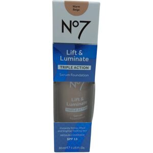 No7 L&L Triple Action Serum Foundation - Warm Beige 510N Foundation No7 L&L Triple Action Serum Foundation - Warm Beige 510N Foundation
