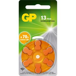 GP Batteries ZA13 Zinc-Air Hearing Aid Battery - Orange - 1.45V GP Batteries ZA13 Zinc-Air Hearing Aid Battery - Orange - 1.45V