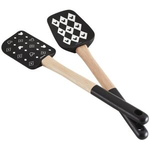 Prestige Disney Mickey Mouse Silicone Spatula Set - 2, 30cm, Black & White Prestige Disney Mickey Mouse Silicone Spatula Set - 2, 30cm, Black & White