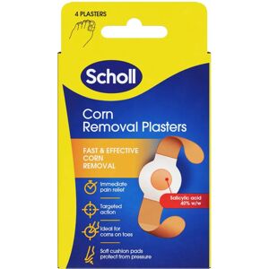 Scholl Corn Removal Plasters - Waterproof - 4 Discs & Plasters Scholl Corn Removal Plasters - Waterproof - 4 Discs & Plasters