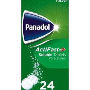 Panadol Actifast Soluble Tablets - Pain Relief - 24 Tablets Panadol Actifast Soluble Tablets - Pain Relief - 24 Tablets