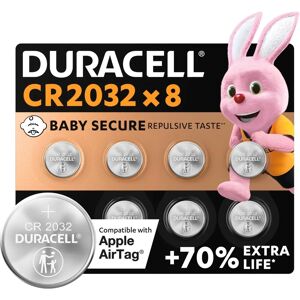 Duracell Duracell CR2032 Lithium Coin Battery - 8 Pack - Up to 70% Extra Life - Baby Secure Tech Duracell Duracell CR2032 Lithium Coin Battery - 8 Pack - Up to 70% Extra Life - Baby Secure Tech