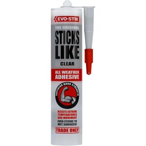 Evo-Stik EVO663824 Sticks Like All Weather Adhesive Clear 290ml Evo-Stik EVO663824 Sticks Like All Weather Adhesive Clear 290ml
