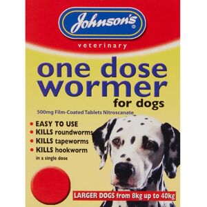 Johnson's Size 3 Wormer Tablets for Large Dogs Johnson's Size 3 Wormer Tablets for Large Dogs