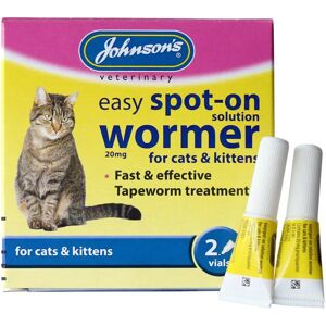 Johnson's Easy Spot-On Wormer for Cats - Pet Wormer Johnson's Easy Spot-On Wormer for Cats - Pet Wormer