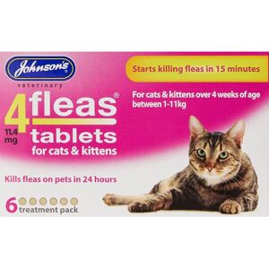 Johnson's Veterinary 4 Flea Tablets for Cat - Flea Tablets - Flea Tablets Johnson's Veterinary 4 Flea Tablets for Cat - Flea Tablets - Flea Tablets
