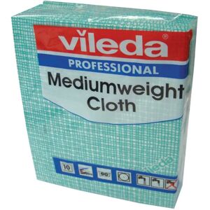 Vileda Medium Weight Cloth - Green - Pack of 10 - Cleaning Cloths Vileda Medium Weight Cloth - Green - Pack of 10 - Cleaning Cloths