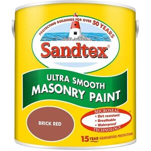 Sandtex Brick Red Masonry Paint - 2.5L Sandtex Brick Red Masonry Paint - 2.5L