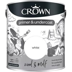Impression et Sous-couche Blanche à Séchage Rapide Crown - 2.5L - Publicité Impression et Sous-couche Blanche à Séchage Rapide Crown - 2.5L - Publicité