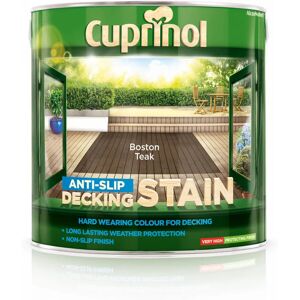 Cuprinol Boston Teak Anti-Slip Decking Stain 2.5 L Cuprinol Boston Teak Anti-Slip Decking Stain 2.5 L
