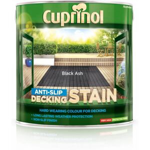 Cuprinol Black Ash Anti Slip Decking Stain - 2.5L Cuprinol Black Ash Anti Slip Decking Stain - 2.5L