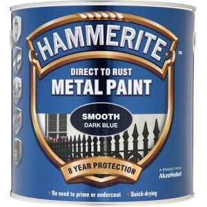 Hammerite Dark Blue Rust-Direct Metal Paint - 250ml - Exterior Hammerite Dark Blue Rust-Direct Metal Paint - 250ml - Exterior