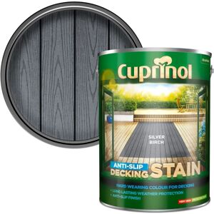 Cuprinol Silver Birch Anti-slip Decking Stain - 5L Cuprinol Silver Birch Anti-slip Decking Stain - 5L
