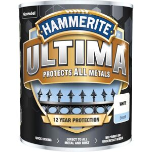 Hammerite Ultima Metal Paint White - 750ml - Metal Paint Hammerite Ultima Metal Paint White - 750ml - Metal Paint
