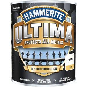 Hammerite Hammerite Ultima Metal Paint Matt White - Metal Paint Hammerite Hammerite Ultima Metal Paint Matt White - Metal Paint