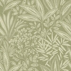 Crown Sahara Leaf Fern Green Wallpaper - Wallpaper Crown Sahara Leaf Fern Green Wallpaper - Wallpaper