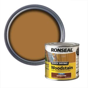 Ronseal Antique Pine Woodstain - Quick Dry Satin 250ml Ronseal Antique Pine Woodstain - Quick Dry Satin 250ml