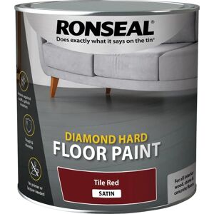 Ronseal Diamond Hard Floor Paint Tile Red - 2.5L Ronseal Diamond Hard Floor Paint Tile Red - 2.5L