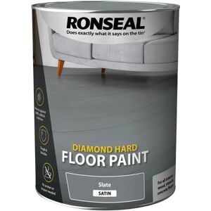 Ronseal Diamond Hard Satin Slate Floor Paint 5L Ronseal Diamond Hard Satin Slate Floor Paint 5L