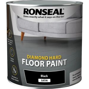 Ronseal Black Satin Floor Paint 2.5L - Floor Paint Ronseal Black Satin Floor Paint 2.5L - Floor Paint