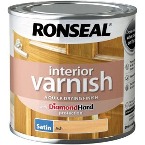 Ronseal Ash Interior Varnish - Quick Dry Satin - Interior Varnish Ronseal Ash Interior Varnish - Quick Dry Satin - Interior Varnish