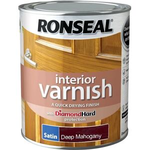 Ronseal Interior Varnish Deep Mahogany - 750ml - Interior Varnish Ronseal Interior Varnish Deep Mahogany - 750ml - Interior Varnish