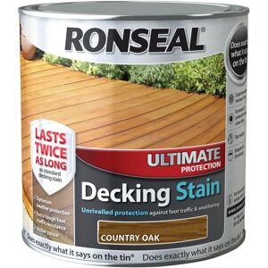 Ronseal Ronseal RSLUDSCO25L Ultimate Protection Decking Stain Country Oak Ronseal Ronseal RSLUDSCO25L Ultimate Protection Decking Stain Country Oak