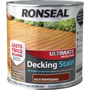 Ronseal 36909 Ultimate Protection Decking Stain - Rich Mahogany - Decking Stain Ronseal 36909 Ultimate Protection Decking Stain - Rich Mahogany - Decking Stain