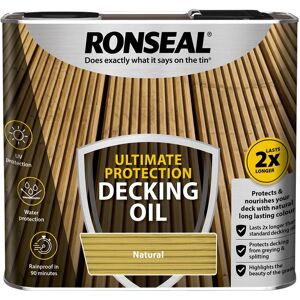 Ronseal Natural Decking Oil - Ultimate Protection - 2.5L - Decking Oil Ronseal Natural Decking Oil - Ultimate Protection - 2.5L - Decking Oil