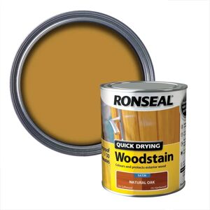 Ronseal Natural Oak Satin Woodstain - 750ml - Exterior Finish Ronseal Natural Oak Satin Woodstain - 750ml - Exterior Finish