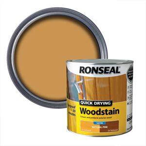 Ronseal Natural Oak Woodstain - Quick Dry Satin 2.5L Ronseal Natural Oak Woodstain - Quick Dry Satin 2.5L