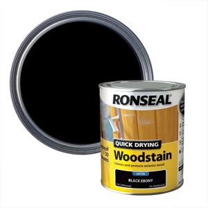 Ronseal Ebony Satin Woodstain - Exterior Wood Protectant 750ml Ronseal Ebony Satin Woodstain - Exterior Wood Protectant 750ml