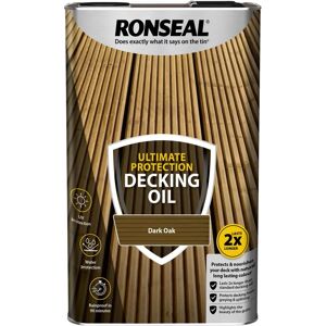 Ronseal Dark Oak Decking Oil - Protect & Enhance - Decking Oil 5L Ronseal Dark Oak Decking Oil - Protect & Enhance - Decking Oil 5L