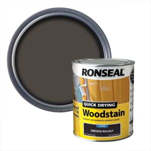 Ronseal 37462 Quick Drying Woodstain Satin Smoked Walnut - Woodstain Ronseal 37462 Quick Drying Woodstain Satin Smoked Walnut - Woodstain