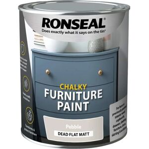Ronseal Ronseal 750 ml Chalky Furniture Paint - Pebble Ronseal Ronseal 750 ml Chalky Furniture Paint - Pebble