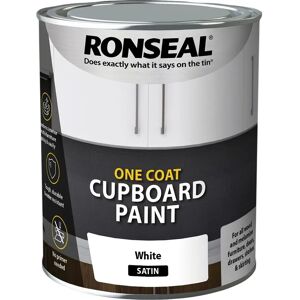 Ronseal White Satin One Coat Cupboard Paint - Paint Ronseal White Satin One Coat Cupboard Paint - Paint