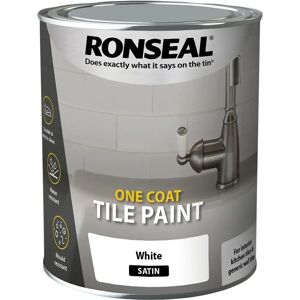 Ronseal Water Based One Coat Tile Paint White Satin - Tile Paint Ronseal Water Based One Coat Tile Paint White Satin - Tile Paint