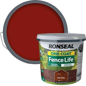 Ronseal Ronseal RSLOCFLCE5L Fence Paint - Red Cedar - 5 Litre Ronseal Ronseal RSLOCFLCE5L Fence Paint - Red Cedar - 5 Litre