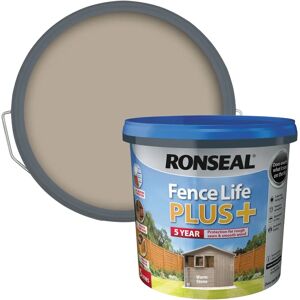 Ronseal Ronseal Fence Life Plus Warm Stone 5 Litre Ronseal Ronseal Fence Life Plus Warm Stone 5 Litre
