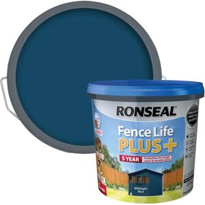 Ronseal Fence Life Plus Midnight Blue 5L - Paint Ronseal Fence Life Plus Midnight Blue 5L - Paint