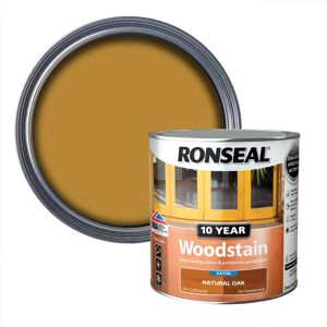 Ronseal 10 Year Woodstain Natural Oak Satin - 750ml Ronseal 10 Year Woodstain Natural Oak Satin - 750ml