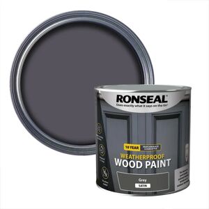 Ronseal 38796 Grey Satin Weatherproof Wood Paint - Paint Ronseal 38796 Grey Satin Weatherproof Wood Paint - Paint