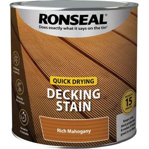 Ronseal 39076 Quick Drying Decking Stain Rich Mahogany - Decking Stain Ronseal 39076 Quick Drying Decking Stain Rich Mahogany - Decking Stain