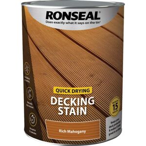 Ronseal 39083 Quick Drying Decking Stain Rich Mahogany - Decking Stain Ronseal 39083 Quick Drying Decking Stain Rich Mahogany - Decking Stain