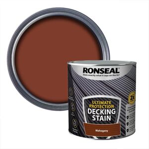 Ronseal Rich Mahogany Decking Stain - 2.5L - Weatherproof, Long-lasting Ronseal Rich Mahogany Decking Stain - 2.5L - Weatherproof, Long-lasting
